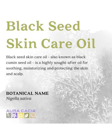 Aura Cacia Black Seed Skin Care Oil 118ml | GCMS Tested Pure & Natural - Buy Online on GoSupps.com