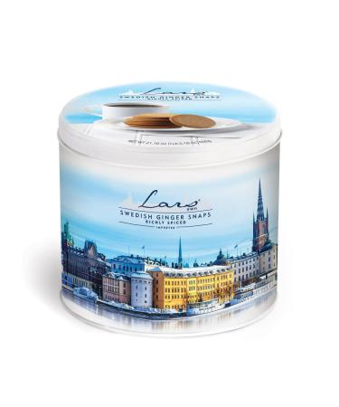 Lars Own Swedish Ginger Snaps Tin - Authentic Scandinavian Cookies - Buy Online on GoSupps.com