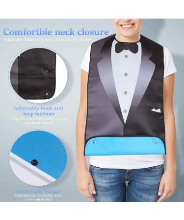 HEALLILY Adult Bibs Clothing Protectors - Waterproof Feeding Apron for Seniors - Buy Online on GoSupps.com