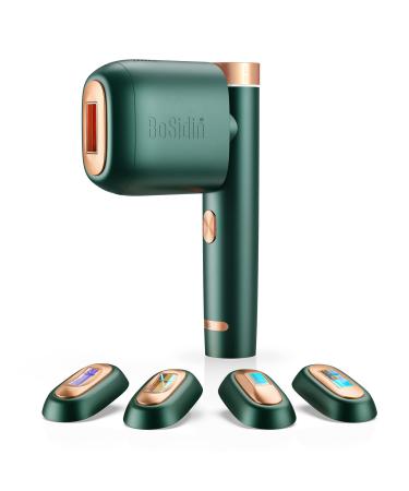 BoSidin Pro Permanent Hair Removal Device, Precision for Facial Peach Fuzz, Underarms, Bikini Line and Legs (Green)