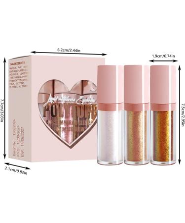  Whnbuij Chameleon Liquid Eyeshadow - Color Changing Eyeshadow Multi-Color Liquid Eyeshadow | 3 Highly Pigmented Eyeshadows for All Day Wear Eyeshadow - Buy Online on GoSupps.com