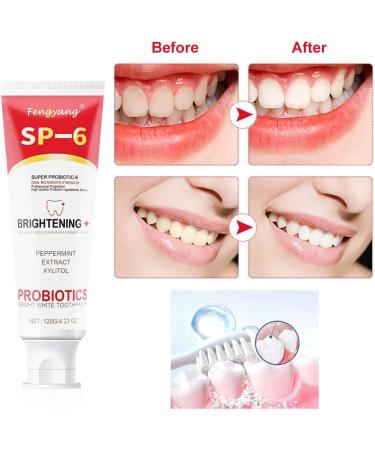 Fengyang Ultra Whitening Toothpaste SP-6 SP-6 Whitening Toothpaste whitening toothpaste toothpaste whitening toothpaste Probiotic Whitening Toothpaste - Buy Online on GoSupps.com