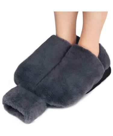 Foot warmer 2L hot water bag slippers foot warmer rubber thermos with hand warmer washable and removable heated foot covers