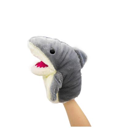 lilizzhoumax Simulation Shark Hand Puppet Plush Toy Stuffed Animal Plush Shark Cute Role-Playing Child Interactive Early Education Toys Home Decoration Animal Toys Gift for Kids