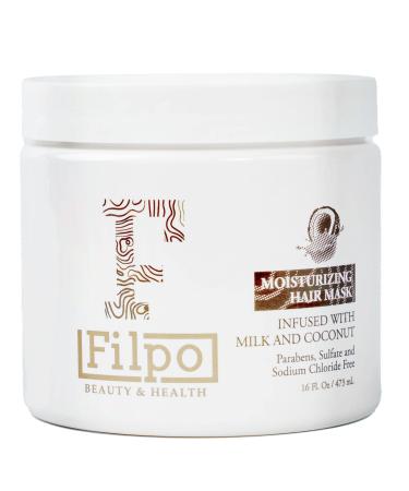 FILPO Coconut Milk Hair Mask - Coconut Oil Deep Conditioning Hair Mask for Dry Damaged Hair and Growth  Sulfate Free Hair Conditioner for Damaged Hair  Argan Oil Conditioner  Hair Care for Curly Hair