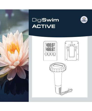 FIAP Digiswim Active Thermometer - Digital Water & Air Temperature Gauge for Pools & Garden Ponds - Accurate & Comfortable Readings - Best Swimming Thermometer - Buy Online on GoSupps.com