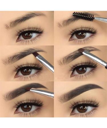 Lucoss Eyebrow Gel - Waterproof Eyebrow Pencil & Long Lasting Semi Permanent Eyebrow Gel Makeup Pencil Eyebrow Colors Gel With Brush Set Dark Brown Light Brown Black - Buy Online on GoSupps.com