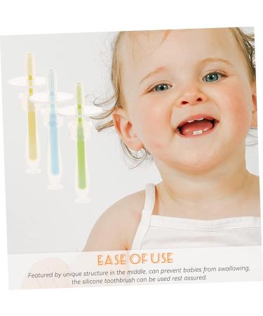 Ipetboom Baby Toothbrush Set - 4 Pieces for Newborns & Kids | Manual Travel Toothbrushes & Mouth Cleaners - Buy Online on GoSupps.com