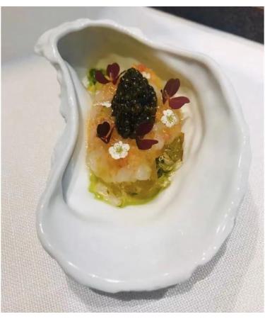 Fruit Bowl Snack Containers Ceramic Oyster Plate Tableware Hotel Restaurant White Creative Plate Sushi Plate Creative Dipping Dish Breakfast Bowls - Buy Online on GoSupps.com