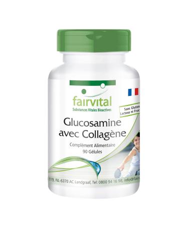 Fairvital | Glucosamine + Collagen - Highly Dosed - 90 Capsules