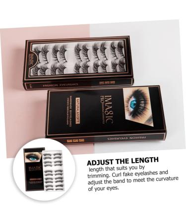 minkissy False Eyelash 30 Pairs es Carnival Makeup Supplies Makeup Eyelashes False Eyelashes Natural Cosmetic Drama Lashes Artificial Eyelashes Lashes Fluffy 3d Cosmetics Chemical Fiber - Buy Online on GoSupps.com