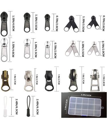255 Pcs Zipper Repair Kit with Pliers Tool - Replacement & Extension Pulls for Clothing, Jackets, Purses, Backpacks - Ideal for Tents, Sleeping Bags - Buy Online on GoSupps.com