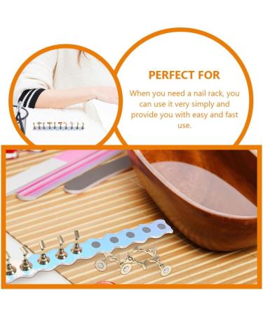 Beavorty 2 Sets Acrylic Nail Stand for Press on Nails Display Fake Nails Holder Nail Tips Stand Fingernail DIY Nail Base for Home Salon Supplies - Buy Online on GoSupps.com