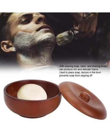 Pongna's Durable Wooden Shaving Brush Bowl | Large Ceramic Shaving Soap Cup for Men | Premium Razor Cup for Manual Shaving - Buy Online on GoSupps.com
