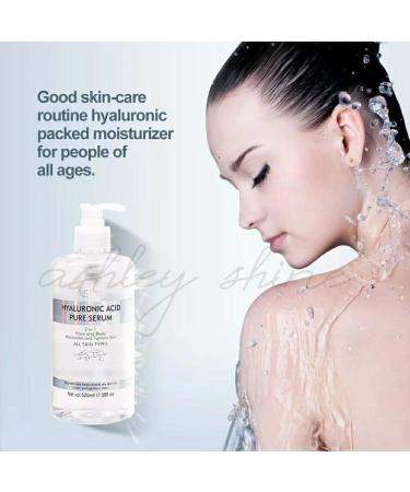 Ashley Shine Hyaluronic Acid Pure Serum 2 in 1 for Face & Body - 520ml | Shop Internationally - Buy Online on GoSupps.com