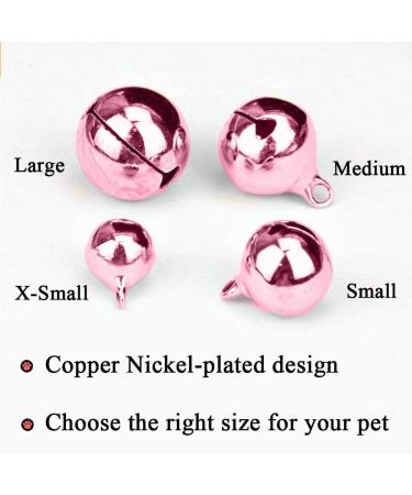 Ivia Pet Cat Bell Set for Dog Collars - 4 Pieces Stainless Steel Clips & Training Accessories - Buy Online on GoSupps.com