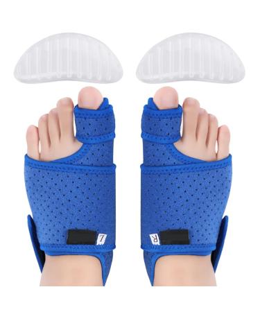 LTLCLZ 1Pair Adjustable Toe Bunion Splints Straightener With Gel Arch Foot Pain Relief Hallux Valgus Correction Bunion Splint