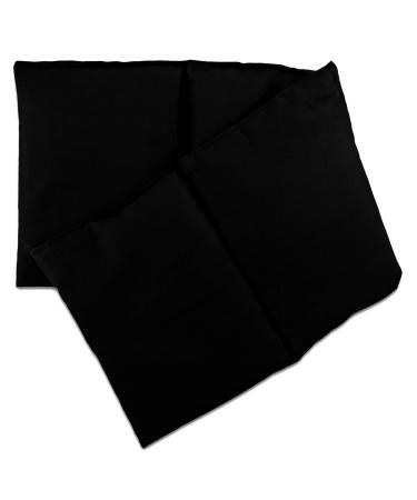 4-chamber grain pillow 20x60cm large - black - heat pad with wheat