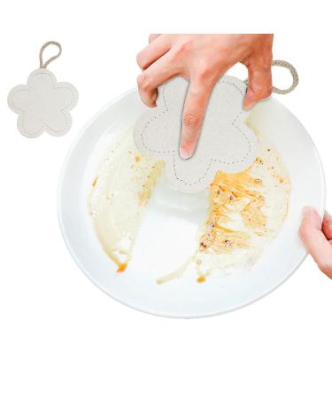 Shakven Natural Sponges - Compostable Sponges with Double-Sided - Kitchen Dish Towel Reusable Dish Sponge Dish Scrubbing Sponges for Home Kitchen Flowers