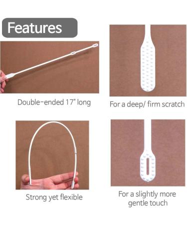 Cast Scratcher & Cleaner Set - Gift for Itching & Cleansing Cast Covered Arms/Legs (17 Inch, Pack of 2) - Buy Online on GoSupps.com