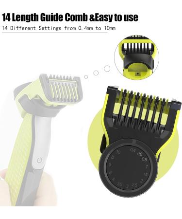 14-Length Precision Adjustable Guide Comb for One Blade Attachments - Replacement Combs Kit for QP2520 QP2530 QP2620 QP2630 - Buy Online on GoSupps.com