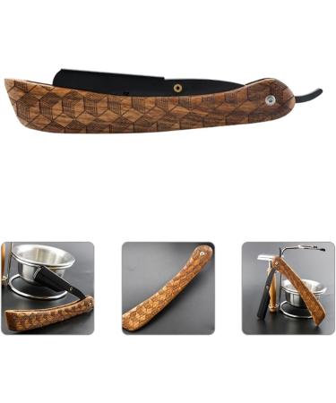 Doitool Professional Portable Razor | Rustproof Steel & Wooden Handle - Ideal for Men s Shaving & Hairdressing - Buy Online on GoSupps.com