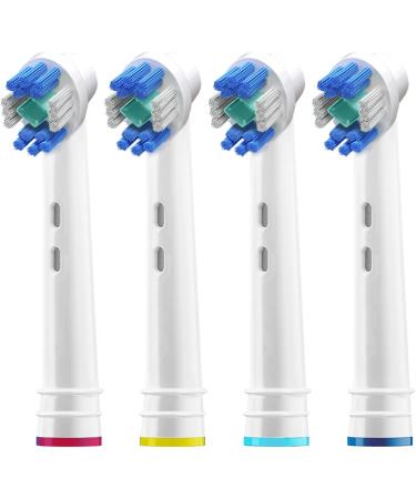12 Replacement Brush Heads Compatible with Oral b Braun - Fits Kids Pro 1000, Sonic Floss, Dual Clean, Cross Action & More - Double Clean, Floss & 3D Pro White Brushes - Buy Online on GoSupps.com