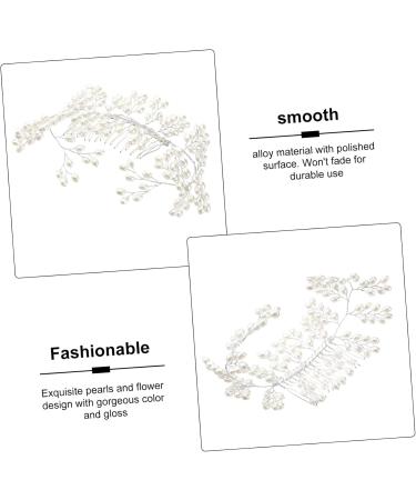 minkissy Accessories wedding hair accessories bridal hair Handmade hair Simulated pearls hair white hair accessories bride headpieces for wedding women hair wedding hair Comb - Buy Online on GoSupps.com