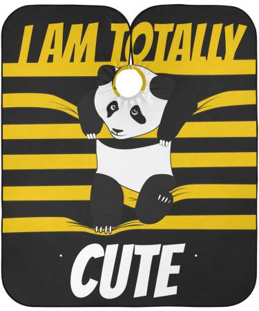 Waterproof Barber Cape - Cute Funny Panda & Cheetah Haircut Bib for Men | Unisex Hair Cutting Cape | Best Quality & Stylish Hair Salon Accessories - Buy Online on GoSupps.com