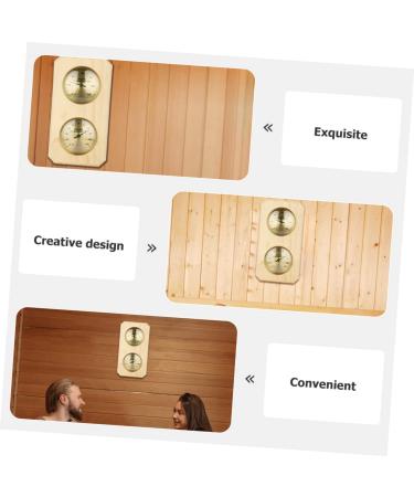 Happyyami Sauna Temperature & Moisture Meter | Thermometer & Hygrometer for Home & Outdoor Use | Sauna Barometer | Kitchen & Wall Accessories - Buy Online on GoSupps.com