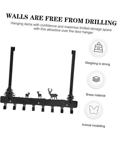 LABRIMP Towel Hooks Nail Door Hook Hat Hooks Household Hat Hook Door Coat and Hat Hook Wall Hanging Cartoon 45X36.5X3CM Black - Buy Online on GoSupps.com