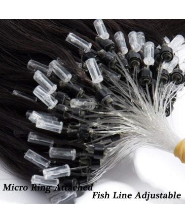 Rich Choices Micro Loop Human Hair Extensions 16 Inches Real Human Hair Extensions 100s 0.5g/Strand 50g Remy Straight Hair Durable Ring Beads #1B Natural Black 16 Inch #1B Natural Black - Buy Online on GoSupps.com