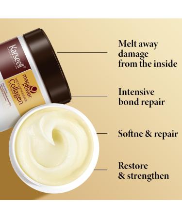 Karseell Collagen Hair Mask 500ml Deeply Repairing Argan Oil Collagen Hair Mask for Dry Damaged Hair - Buy Online on GoSupps.com
