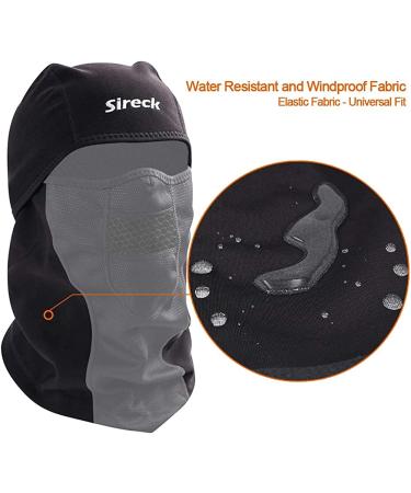 Sireck Cold Weather Balaclava Ski Mask - Water Resistant & Windproof Fleece Thermal Face Mask for Hunting, Cycling, Motorcycle - Winter Gear for Men & Women - Buy Online on GoSupps.com