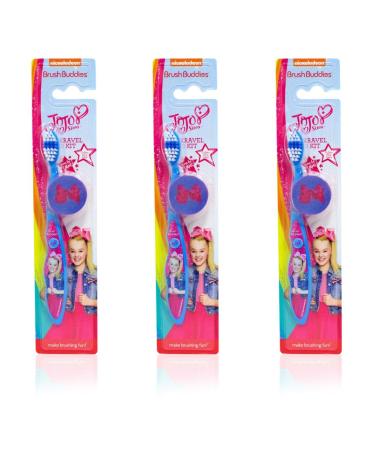 Brush Buddies JoJo Siwa Toothbrush for Children, boy, Girls (JoJo Siwa - Pack of 3)