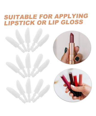 FOMIYES 300Pcs Disposable Lip Brush Replacement Heads - Eyeliner Eyeshadow and Lipstick Applicators - Travel-Friendly Flocking Lip Gloss Accessories - Buy Online on GoSupps.com