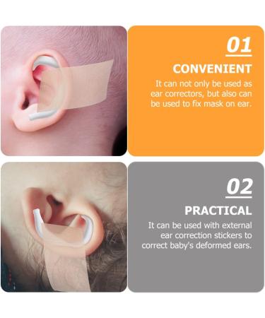 Silicone Baby & Adult Ear Corrector - 5 Pairs | ToddMomy Protruding Ear Adjustment Tool - Buy Online on GoSupps.com
