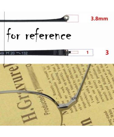 YGNJH Glasses Replacement Legs - Silver Eyeglass Temples 1 Pair Thin Metal Frame - International Shipping Available - Buy Online on GoSupps.com