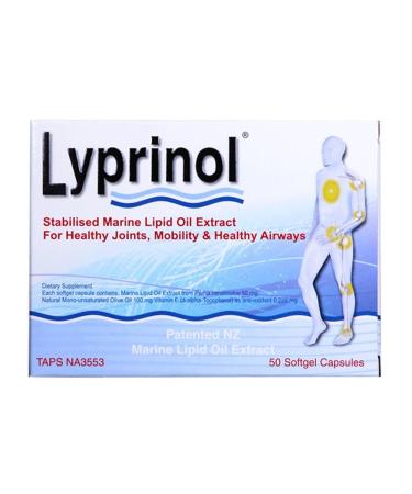 Pharma Lyprinol Pcso-524 50 Capsules New Zealand Green Lipped Mussel Extract Oil Joint Health Support & Mobility