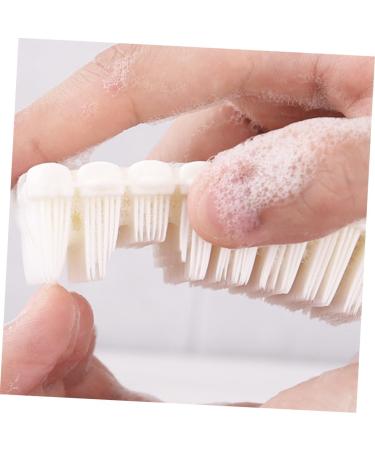 nail brush nail clean up brush nail cleaner brush Clean Brush Nail Cleaning Brush Fingernail Scrub Finger Brush Toe Brush Manicure tools white baby Polypropylene soft fur - Buy Online on GoSupps.com