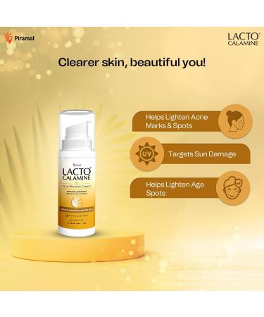 Lacto Calamine Anti Blemish cream for pigmentation & blemish removal & brighten skin tone. Suitable for all skin types. Non-greasy No Parabens - 30g - Buy Online on GoSupps.com