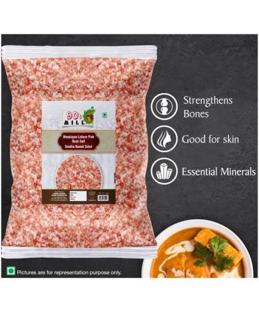 90's MILL Authentic Himalayan Rock Salt Crystal for Traditional Dishes in Fast Navratri Upwaas Vrat Ekadashi Salt | Sendha Namak Whole Crystal | Lahori Rock Salt Granules-100GM*4Pack - Buy Online on GoSupps.com