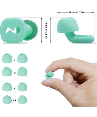 Buy Silicone Ear Plugs for Sleeping & Swimming - Noise Cancelling 32dB Protection for Kids & Adults - Comfortable Durable Green - Buy Online on GoSupps.com
