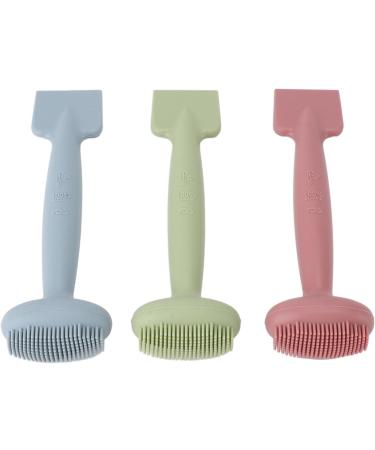 SILICONE FACIAL MUD APPLICATOR BRUSH DUAL HEAD LOTION SPATULA SCOOP FOR FACE CLEANING SKINCARE TOOL - Buy Online on GoSupps.com