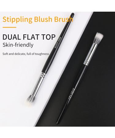Stippling Makeup Brush - Natural Goat Hair Blush Brush for Flawless Application | 202M Small Powder Brush - International Shipping Available - Buy Online on GoSupps.com