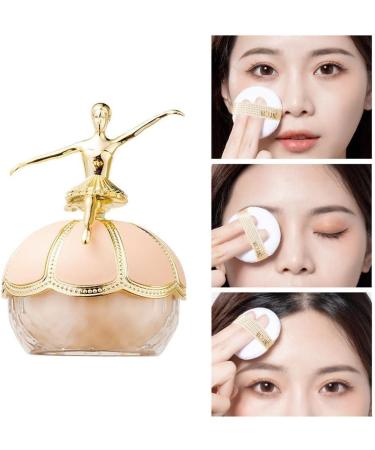 Setting Powder Holding Makeup Ballet Oil Women's Whitening Loose F3H0 Waterproof Powder Pore Cosmetics Invisible Transparent white 20g - Buy Online on GoSupps.com