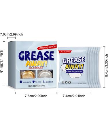 FOCCAR Kitchen All Purpose Cleaning Powder - Kitchen Cleaning Powder 150g Degreaser Cleaner Heavy Duty For Pots And Pans Oil Stain Grease Remover For Range Hood Oven - Buy Online on GoSupps.com