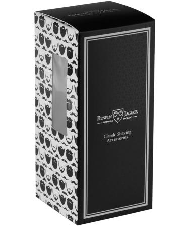 Edwin Jagger 1EJ877SDS Best Dachs Razor Brush with Stand - Imitation Ivory for Shaving Cream & Soap | Premium Men's Grooming Tool - Buy Online on GoSupps.com