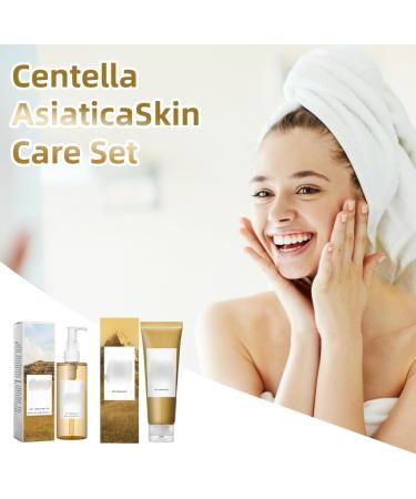 Centella Cleansing Oil + Centella Nettoyant Visage Madagascar Centella Mousse Centella Asiatica Extract Pore Control Cleansing Oil Pore Deep Cleansing Convient aux peaux sensibles(2PCS) - Buy Online on GoSupps.com