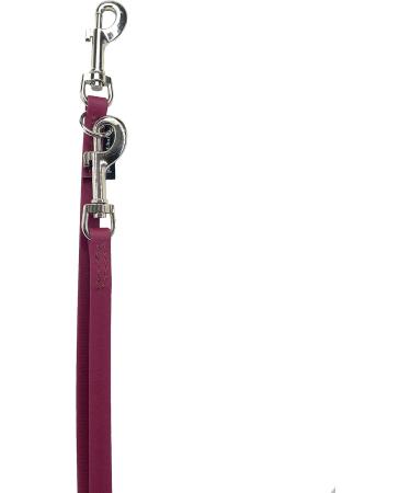 Biothane Dog Leash for Small & Large Dogs - Adjustable 2m to 5m with Silver Hook - Durable & Stylish Bordeaux (16mm) - Buy Online on GoSupps.com